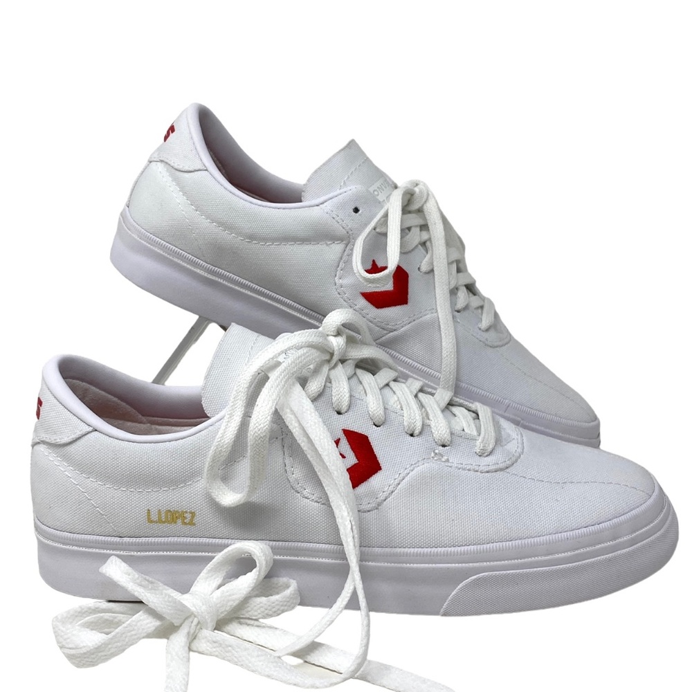 Converse Louie Lopez Pro OX Low Top White Canvas Women's Sneakers Size A02416C